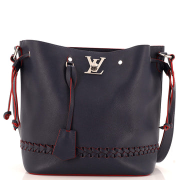 Lockme Bucket Bag Braided Leather