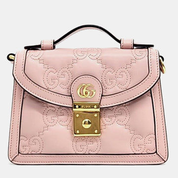 Pink GG Small Top Handle Bag