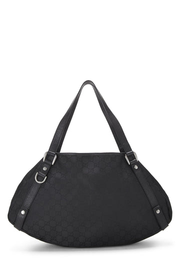 Gucci, Black Original CS Nylon Abbey Tote, Black