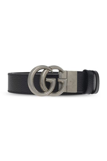 GUCCI Reversible Leather Belt with Double G Buckle for Men