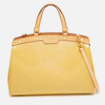 Citrine Monogram Vernis Brea MM Bag