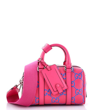 Duffle Bag EC Embossed Perforated Leather Mini