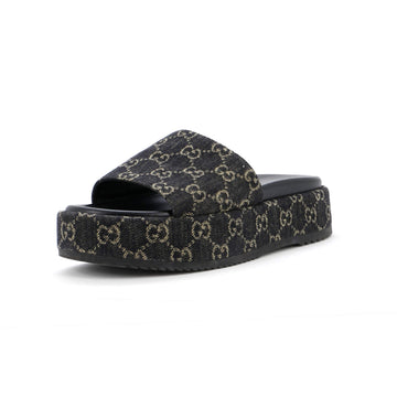 Women's Angelina Platform Slide Sandals EC Denim