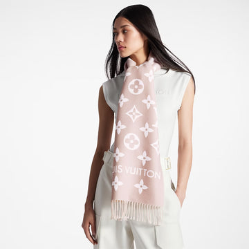 Louis Vuitton Rose Beige Essentials Scarf (RRP £475)