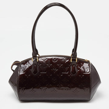 Amarante Monogram Vernis Sherwood PM Bag