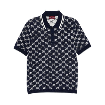 Gucci Blue Polo Shirts Men