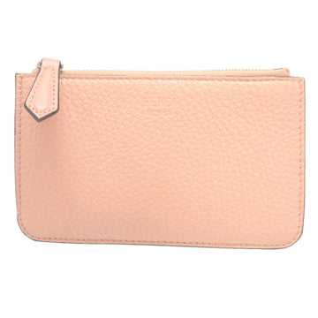 FENDI Card Case 8AP161 leather pink