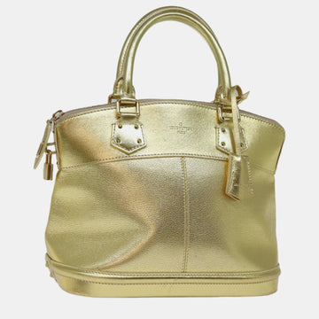 Gold Leather Suhali Lockit GM Satchel bag