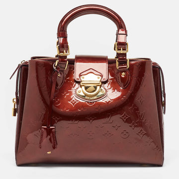 Rouge Fauviste Monogram Vernis Melrose Avenue Bag