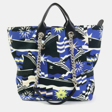 Blue Canvas La Pausa Large Bay Cruise Tote Bag