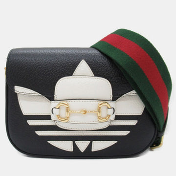 X Adidas Black Leather Horsebit 1955 Shoulder Bag