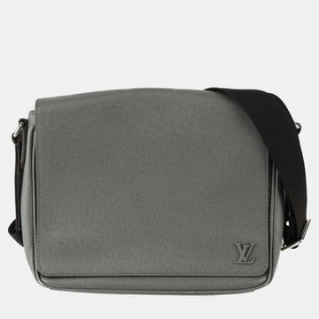 Grey Taiga Leather District PM Shoulder Bag