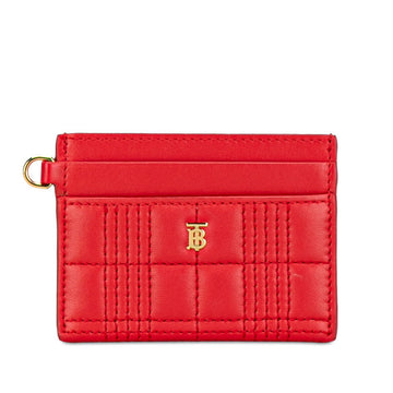 Burberry Leather TB Monogram Quilted Card Case