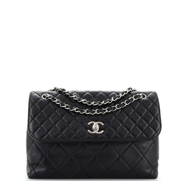 CHANEL In The Business Flap Bag Quilted Calfskin Maxi