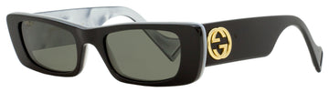 Gucci Women's  Sunglasses EC0516S 001 Black/Gold/Pearl 52mm