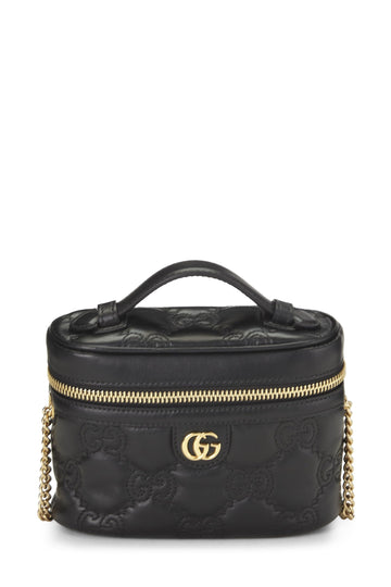 Gucci, Black Guccissma Marmont Handle Bag Mini, Black