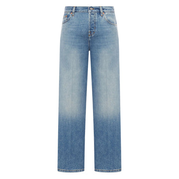 Gucci Blue Denim - Straight-Leg Jeans Women