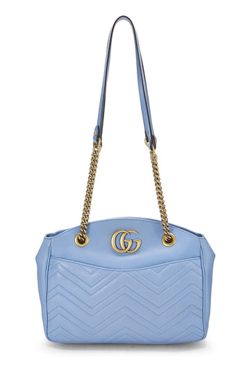 Gucci, Blue Leather CS Marmont Tote, Blue