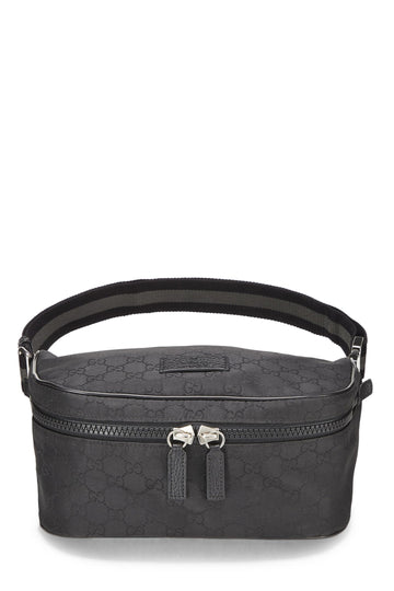 Gucci, Black Original CS Nylon Zip Waist Pouch, Black