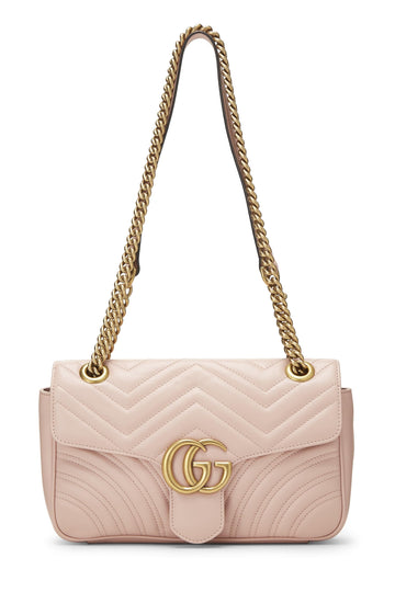 Gucci, Pink Leather CS Marmont Shoulder Bag Small, Pink