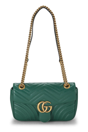 Gucci, Green Leather CS Marmont Shoulder Bag Small, Green