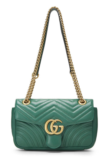 Gucci, Green Leather CS Marmont Shoulder Bag Small, Green