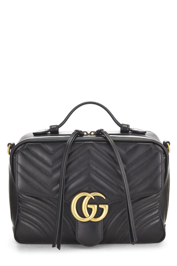 Gucci, Black Leather CS Marmont Shoulder Bag Small, Black