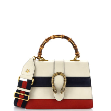 GUCCI Dionysus Bamboo Top Handle Bag Colorblock Leather Medium
