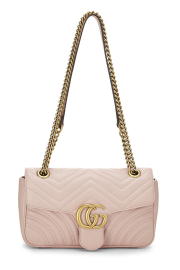 Gucci, Pink Leather CS Marmont Shoulder Bag Small, Pink