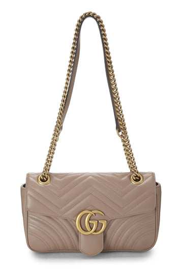 Gucci, Beige Leather CS Marmont Shoulder Bag Small, Beige