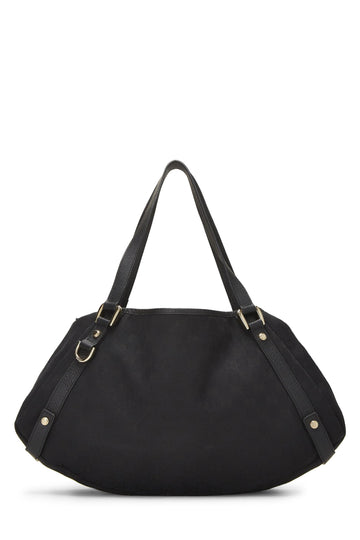 Gucci, Black Original CS Canvas Abbey Tote, Black