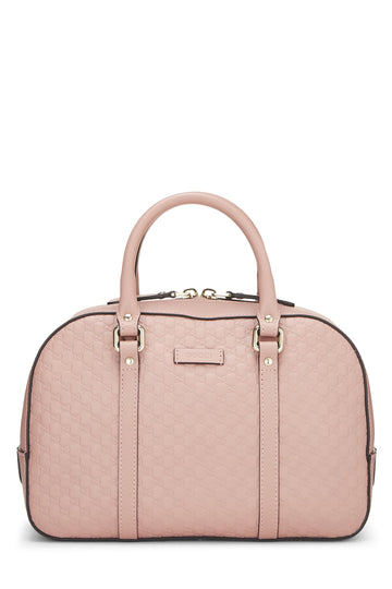 Gucci, Pink Microguccissima Leather Convertible Handbag, Pink