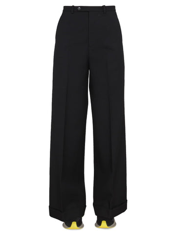 GUCCI Women's Wool Trousers with Hook and Zipper Closure