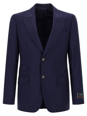 Gucci Men Single-Breasted Blazer