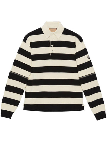 GUCCI Detachable Sleeves Polo Shirt - Size M