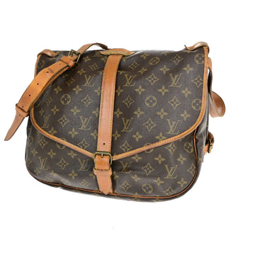 Louis Vuitton Saumur 35  Canvas Shoulder Bag