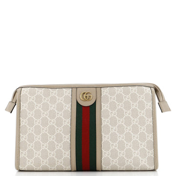 Ophidia Toiletry Case EC Coated Canvas with Leather