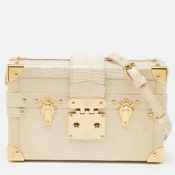 Gold Lizard Petite Malle Bag