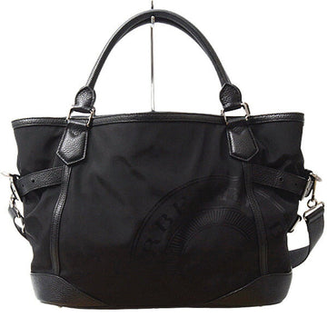 Burberry Nylon 2way Tote Bag Black