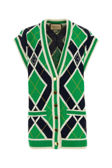 GUCCI Embroidered Cotton Vest for Women