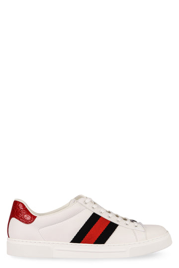 GUCCI Leather Low-Top Sneakers for Men