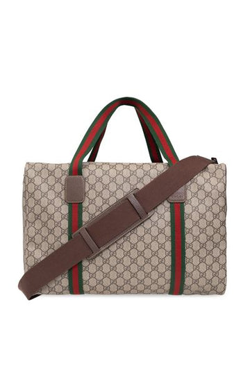 GUCCI Medium Duffle Handbag with Web Detail