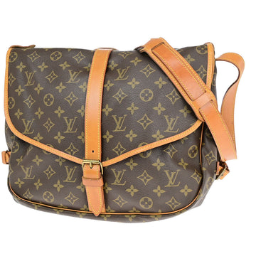 Louis Vuitton Saumur 35  Canvas Shoulder Bag