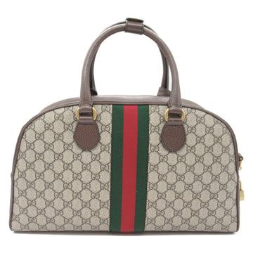 Gucci 2W Boston Bag CS Canvas  Beige / Brown 723309