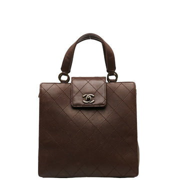 Chanel Coco Matrasse Handbag Brown Leather  Chanel