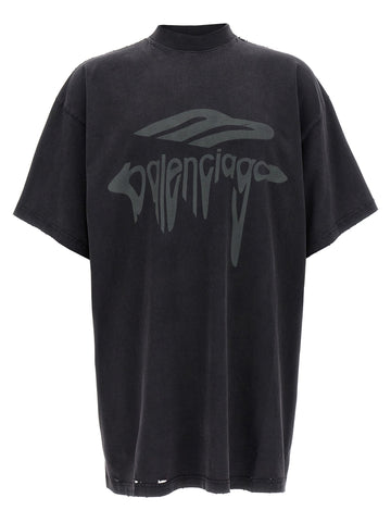 Balenciaga Women '3B Liquefied' T-Shirt
