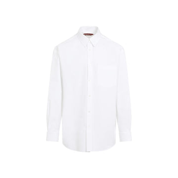GUCCI Cotton Poplin Shirt with Embossed Detailing for Men