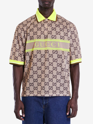 GUCCI Classic Polo Shirt with GG Print - Regular Fit