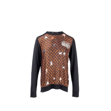 Louis Vuitton Size L Mountsouris Kintwear Wool / Silk Brown/Multicolour