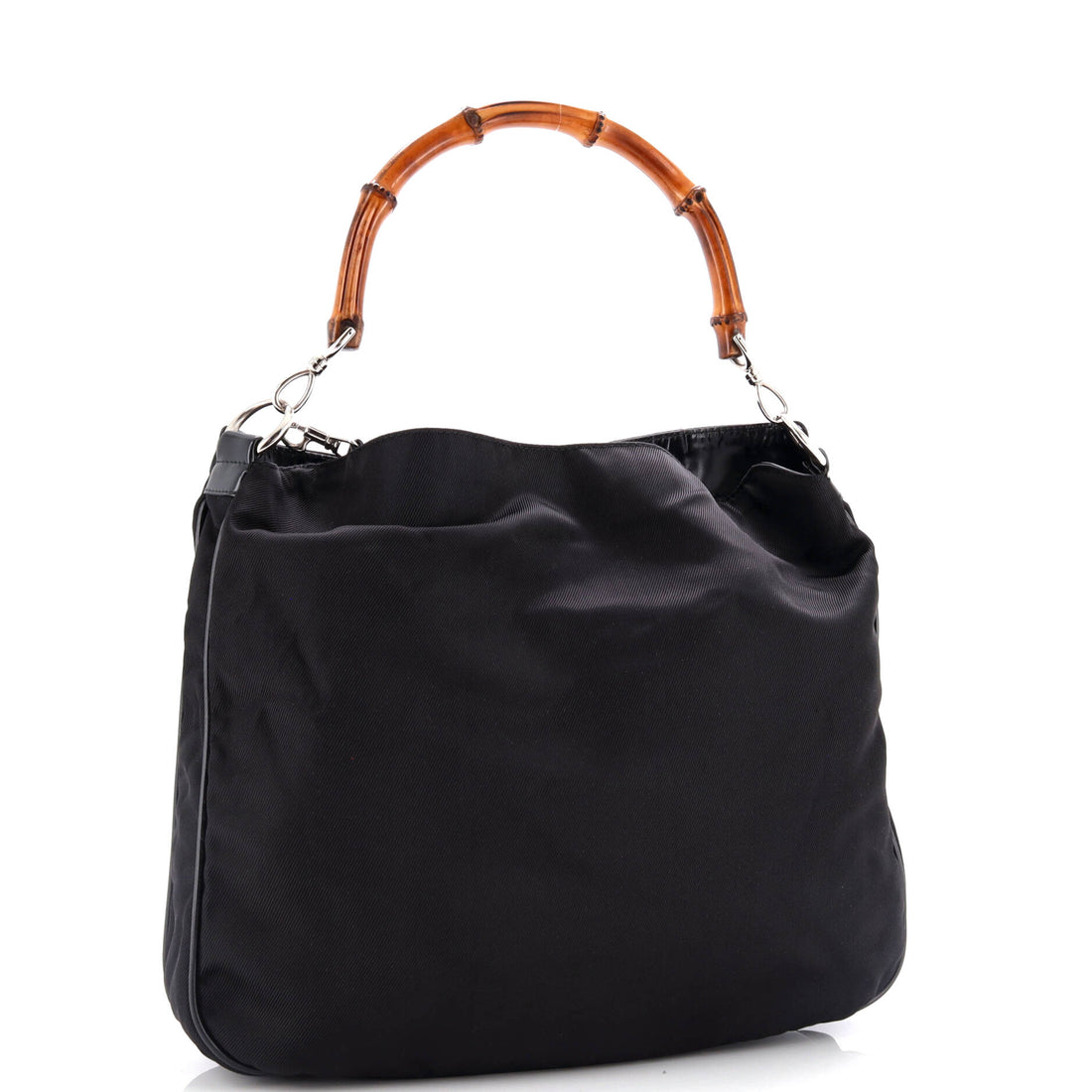 Vintage Bamboo Handle Tote EC Nylon Large